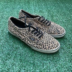 Vans Canvas Leopard Print